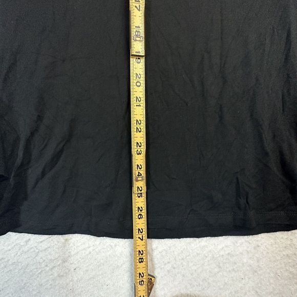 Cupio Blouse Women Medium Black Mandala Pattern Keyhole Back Flared Long Sleeve - Picture 9 of 10